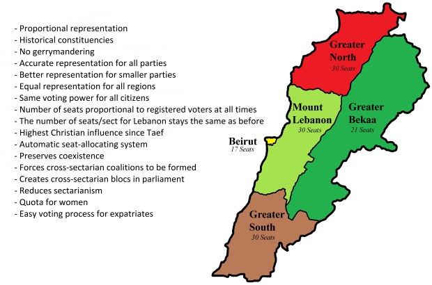 The proposed electoral map