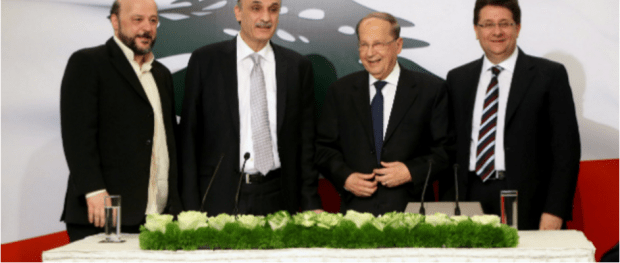 Aoun Geagea Kanaan Riachi 18 January 2016